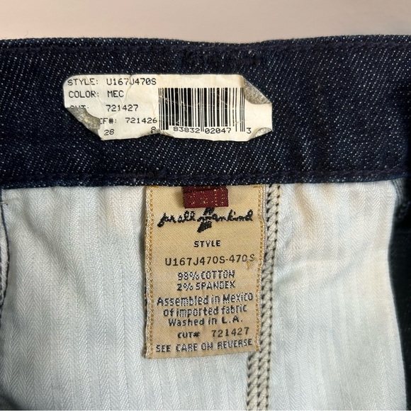 NWT 7 For All Mankind Blue Denim Flare Boot Cut Jeans Size 28 - Picture 10 of 12